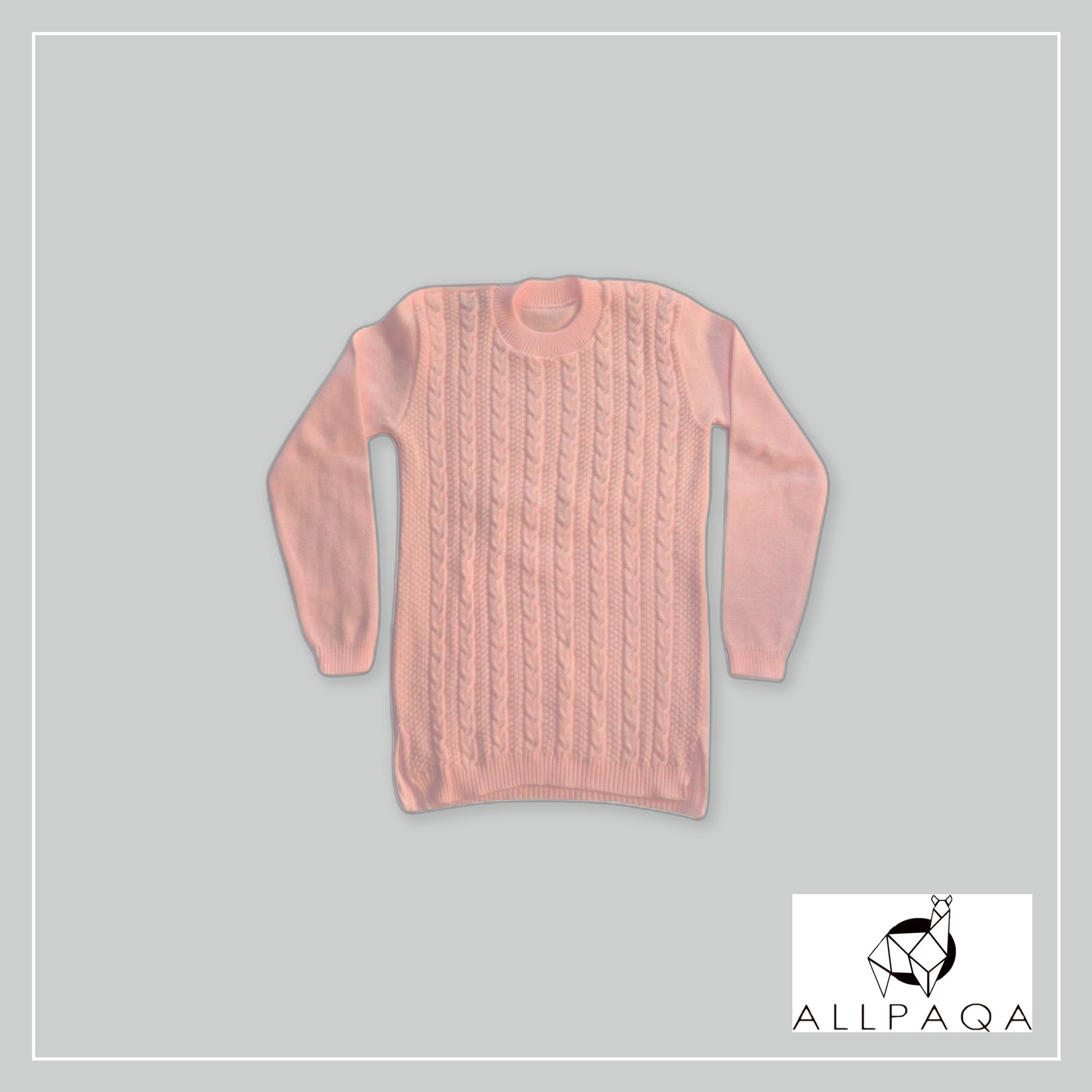 Infinity 8 Knit Sweater - Pink