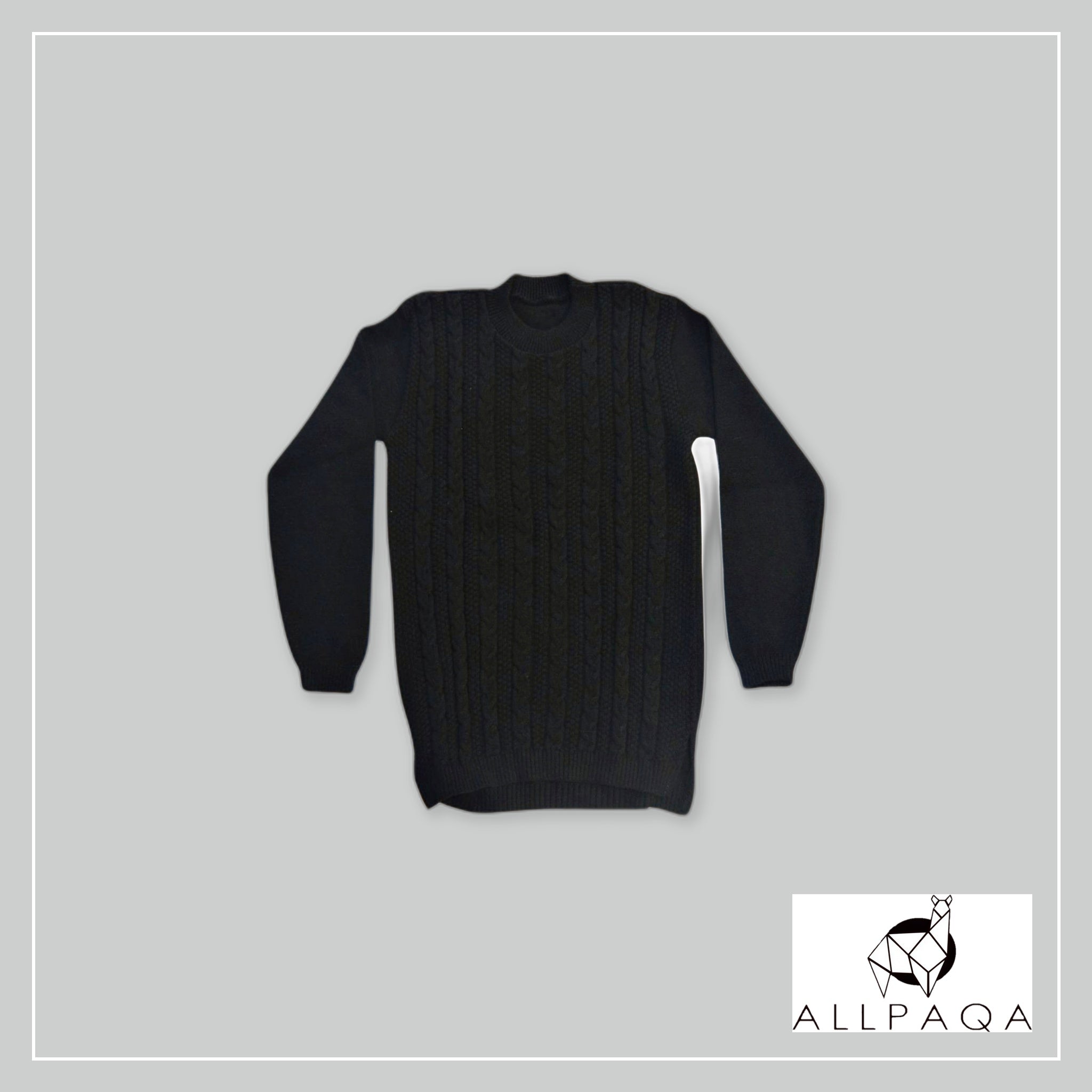 Infinity 8 Knit Sweater - Black