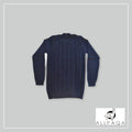 Infinity 8 Knit Sweater - Blue