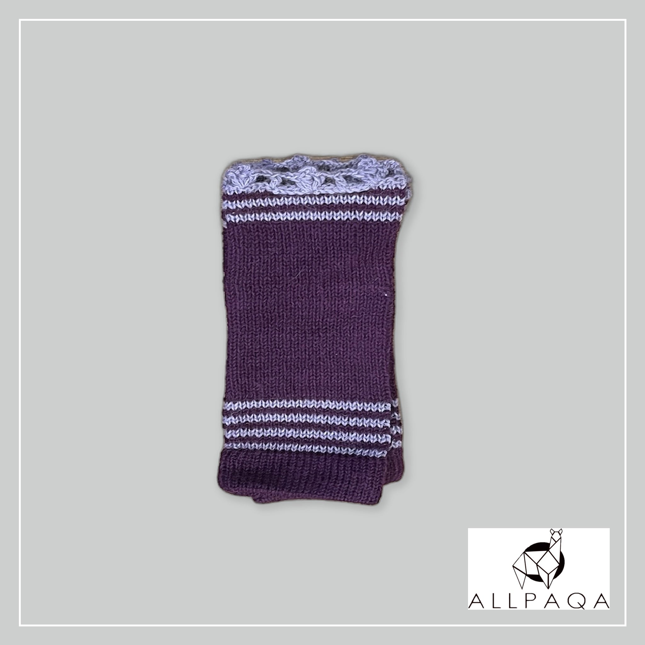 Fingerless glove - Purple