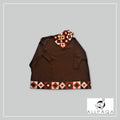 Poncho with Sleeves - Brown