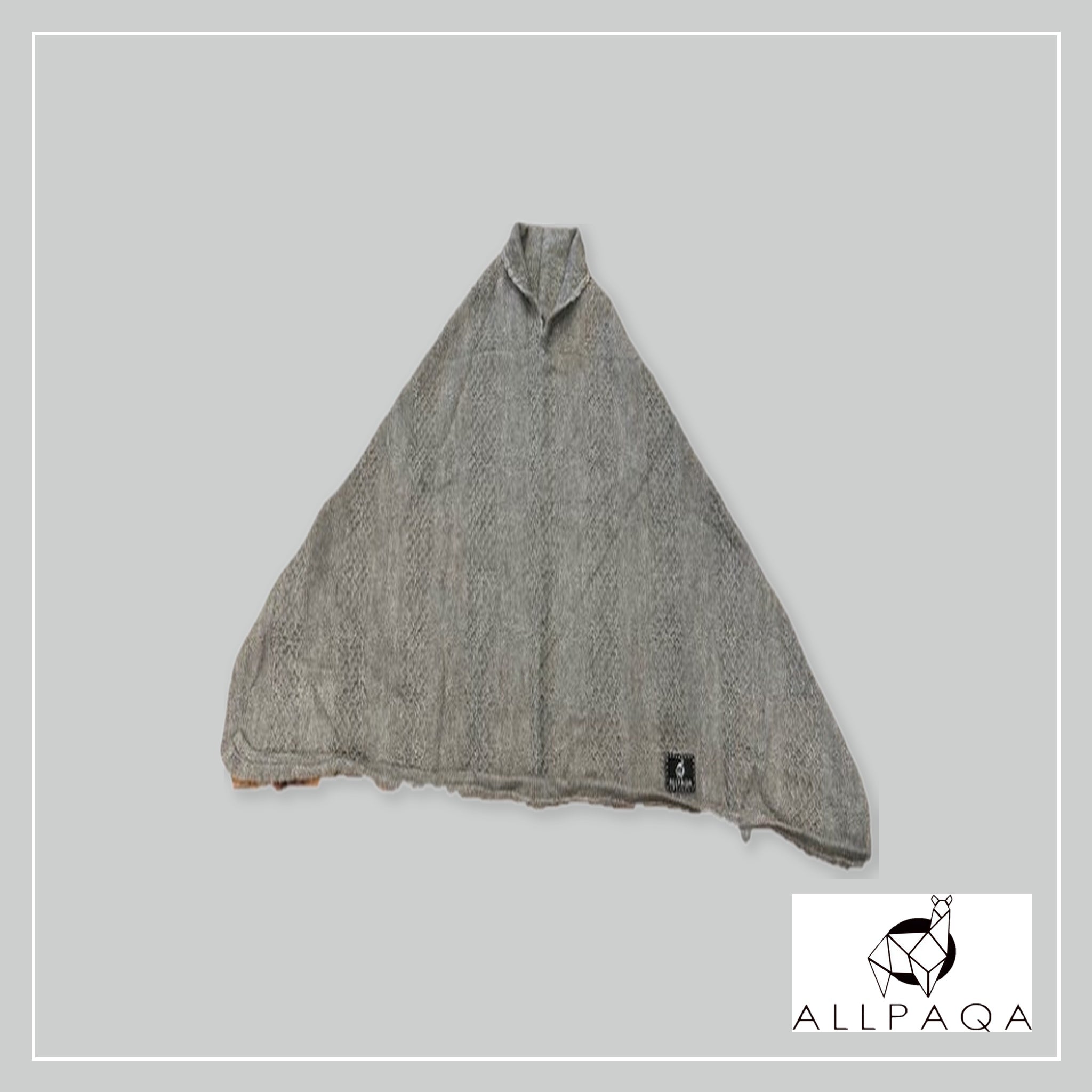 Plain Poncho - Gray