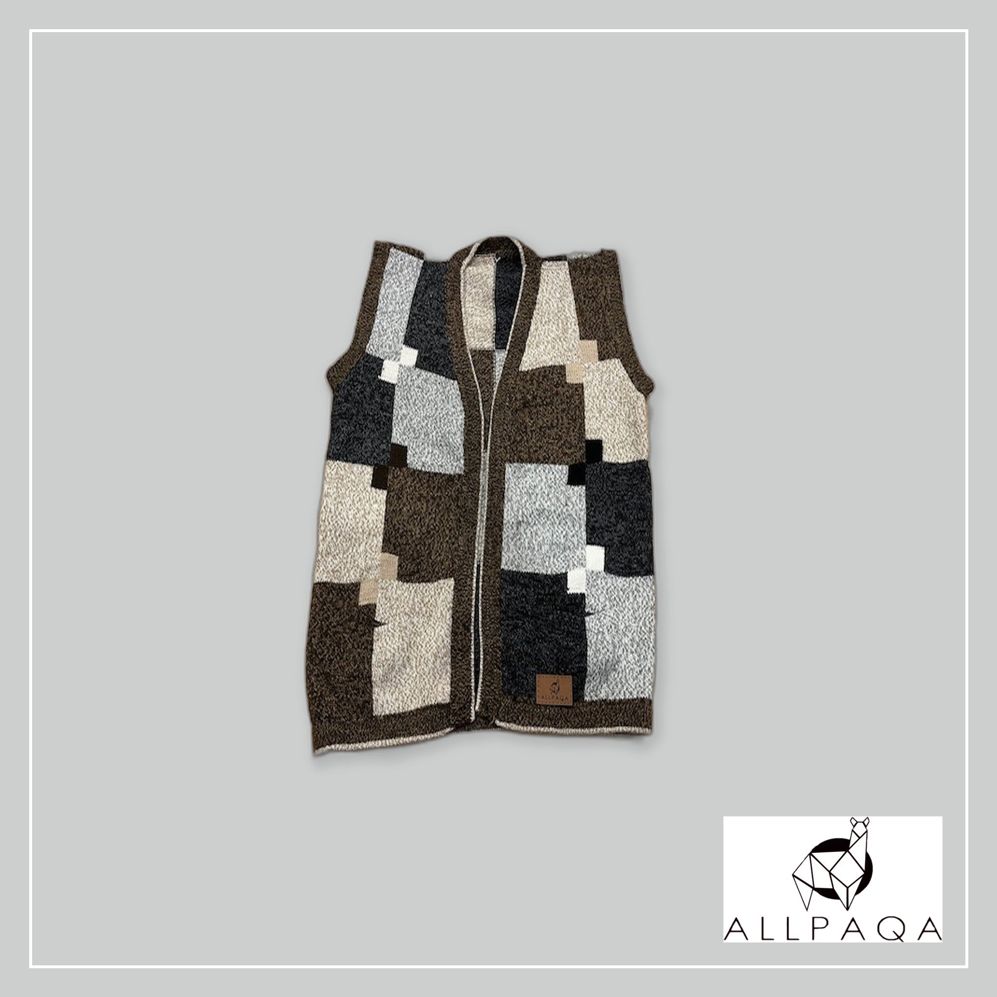 Check Vest - Brown Check