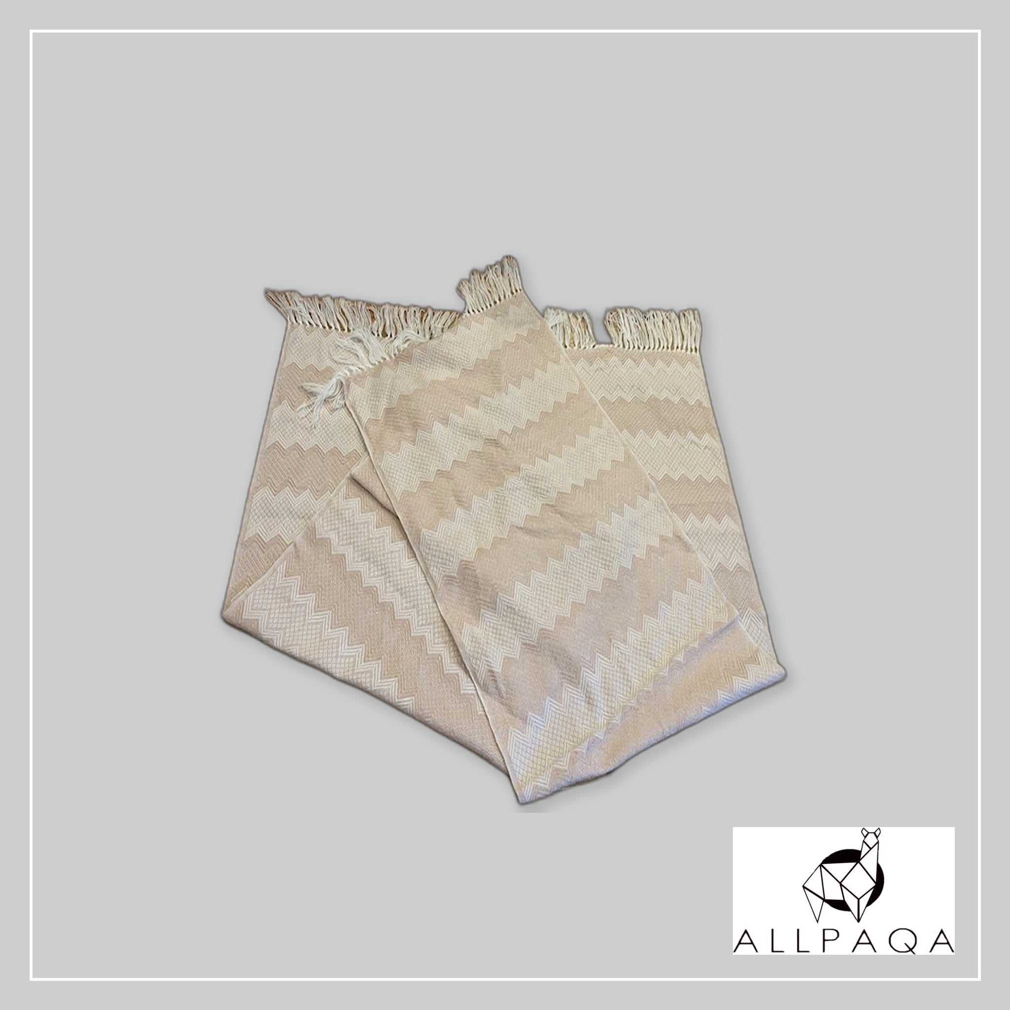 Striped and Patterned Shawl - Pink