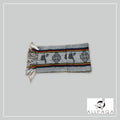 Patterned Scarf - Gray and White