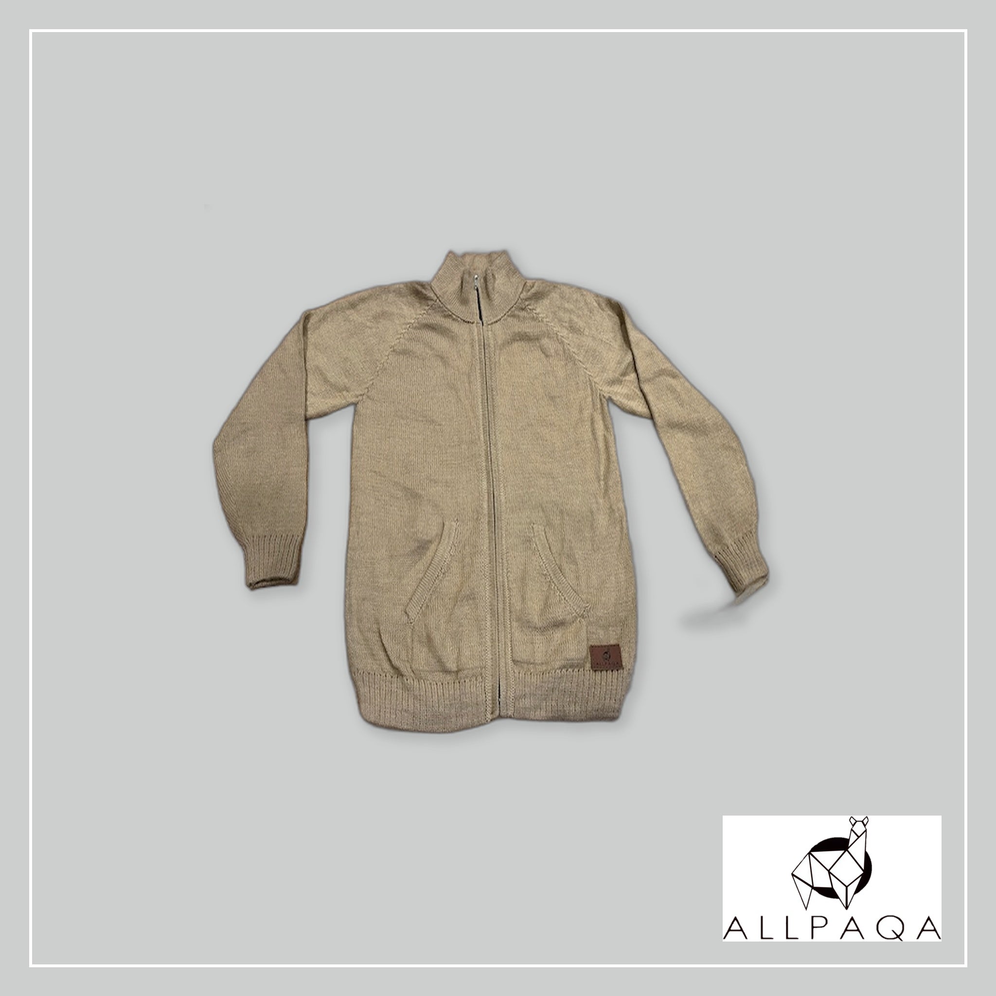 Zip-up Cardigan - Mustard