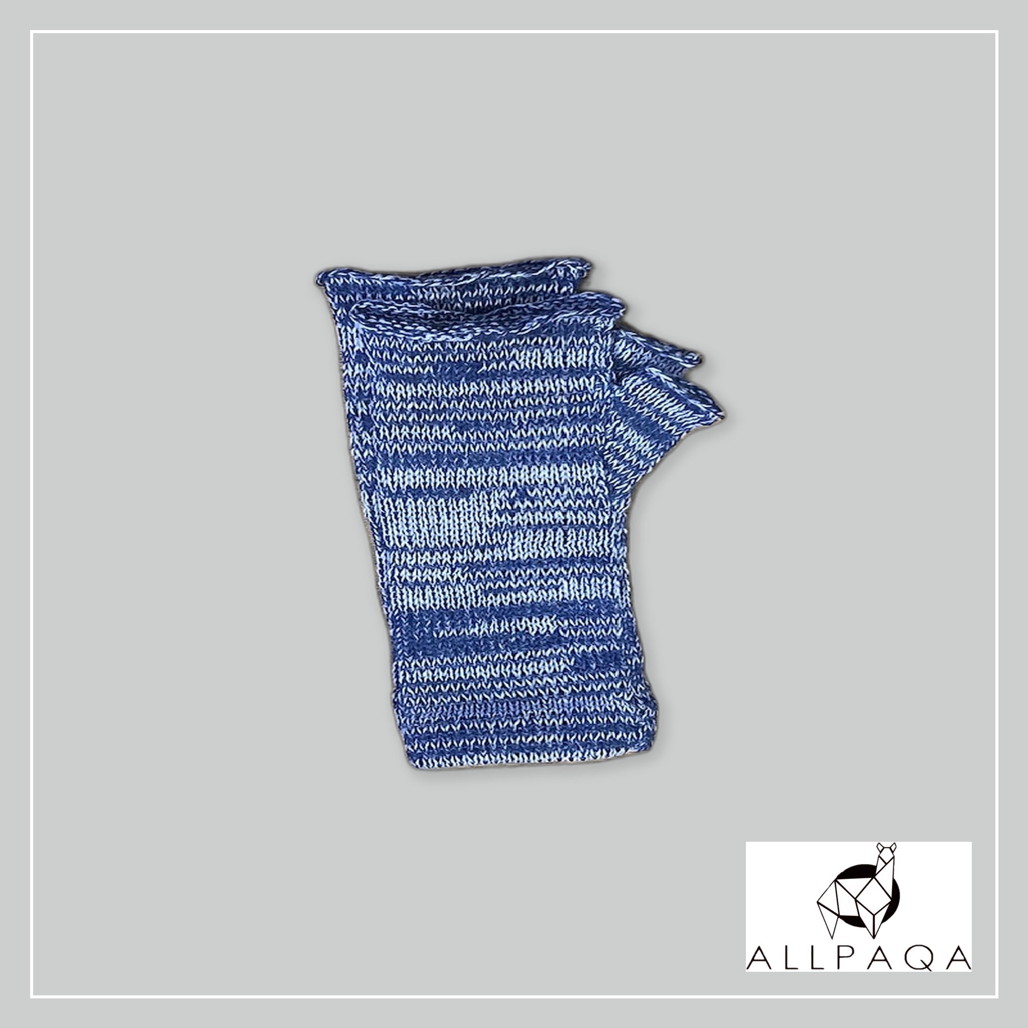 Fingerless Glove - Light Blue