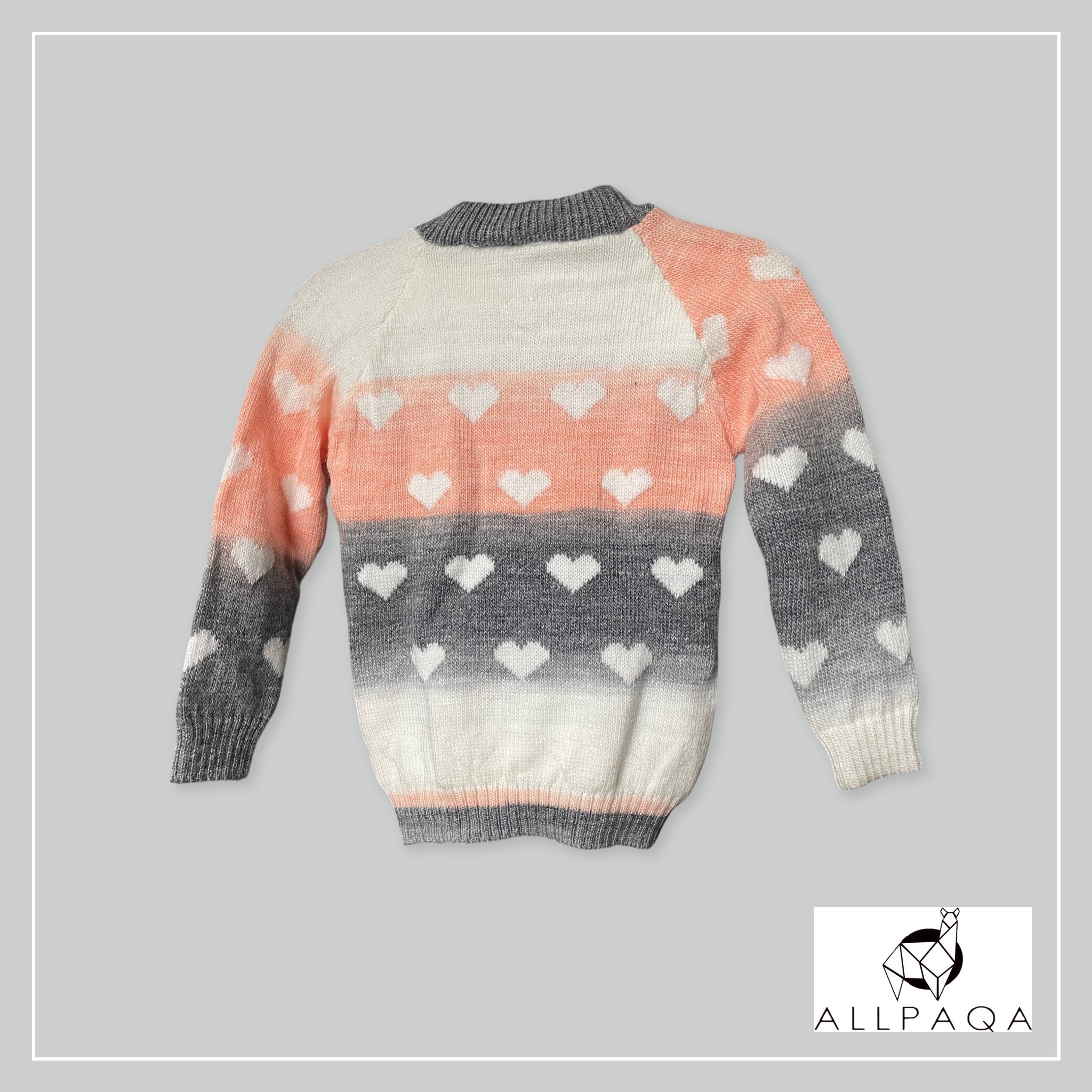 Handmade kids alpaca jersey with Lilo and Angela image