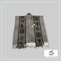 Patterned Poncho - Brown with Alpacas
