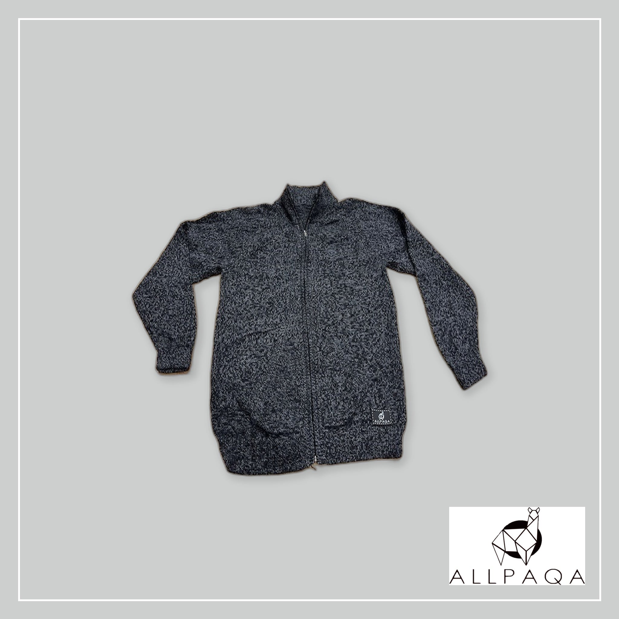 Zip-up Cardigan - Dark Gray