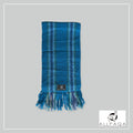 Handmade alpaca scarf in Shades of bright blue