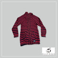 Zip-up Hoodie - Red and Black
