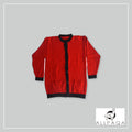 Buttoned Cardigan - Red and Black