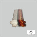 Throw/Blanket - Gray red and orange