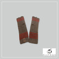 Fingerless glove - Brown and red