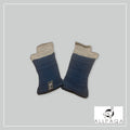 Fingerless glove - Blue and gray