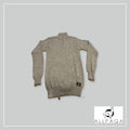 Plain jersey with short zip - Gray