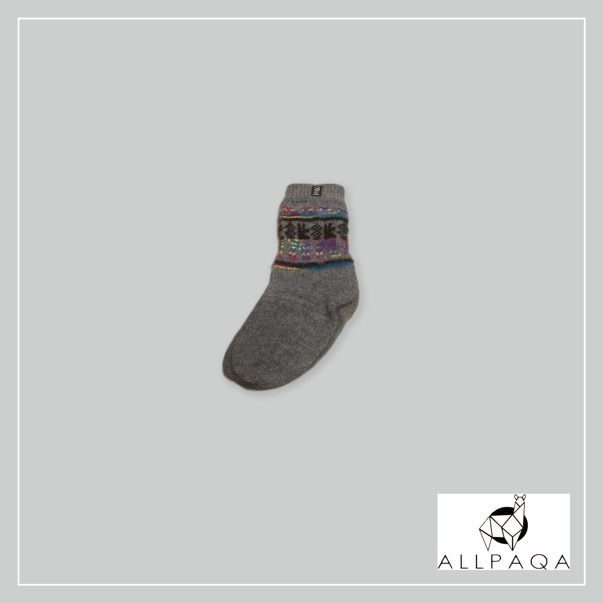 Pair of socks - Gray and multicolour